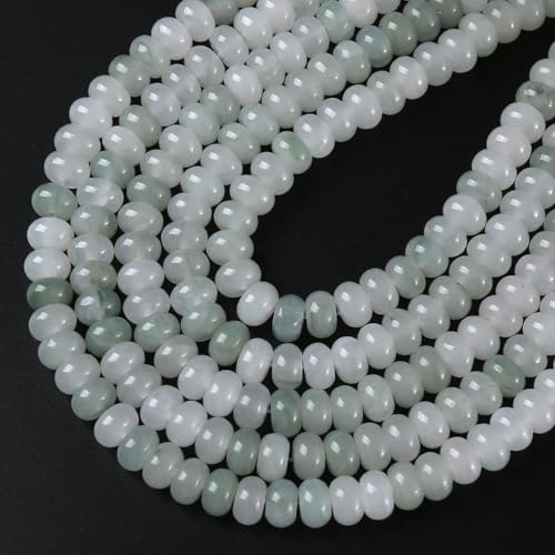 5 x 8 mm, 72 Stück, hellgrüne Quarzröhren, Rondelle, Abakusscheiben, Abstandshalter für Schmuckherstellung, Armband, DIY-Zubehör 5 x 8 mm, 72 Stück, hellgrüne Quarzröhren, Rondelle, Abakusscheiben, Abstandshalter für Schmuckherstellung, Armband, DIY-Zubehör von jiejinyu