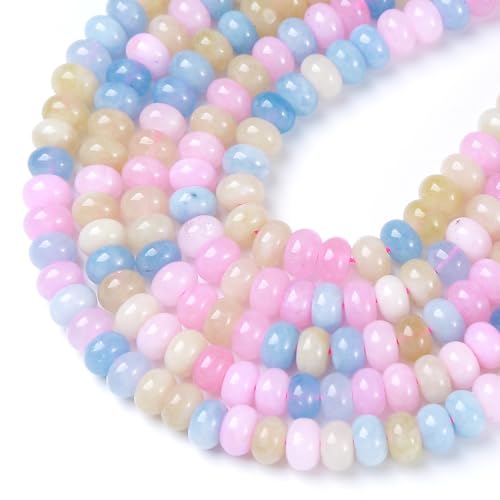 5 x 8 mm, 72 Stück Morganit-Jade-Röhrchen, Rondelle, Abakus-Scheibe, Abstandhalter, lose Perlen für Schmuckherstellung, Armband, DIY-Zubehör 5 x 8 mm, 72 Stück Morganit-Jade-Röhrchen, Rondelle, Abakus-Scheibe, Abstandhalter, lose Perlen für Schmuckherstellung, Armband, DIY-Zubehör von jiejinyu