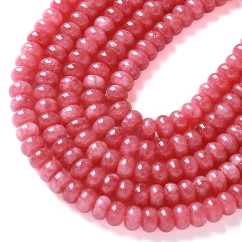 5 x 8 mm, 72 Stück Rhodochrosit, Chalcedon, Röhrchen, Rondelle, Abakusscheibe, Abstandhalter, lose Perlen für Schmuckherstellung, Armband, DIY-Zubehör 5 x 8 mm, 72 Stück Rhodochrosit, Chalcedon, Röhrchen, Rondelle, Abakusscheibe, Abstandhalter, lose Perlen für Schmuckherstellung, Armband, DIY-Zubehör von jiejinyu