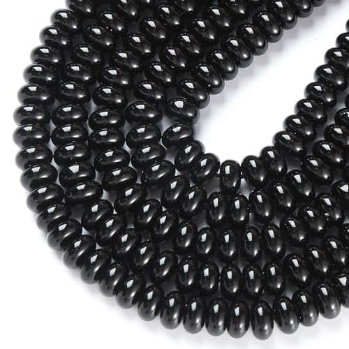 5 x 8 mm 72 schwarze Achat-Röhrchen, Rondelle, Abakus-Scheiben, Abstandshalter für Schmuckherstellung, Armband, DIY-Zubehör 5 x 8 mm 72 schwarze Achat-Röhrchen, Rondelle, Abakus-Scheiben, Abstandshalter für Schmuckherstellung, Armband, DIY-Zubehör von jiejinyu