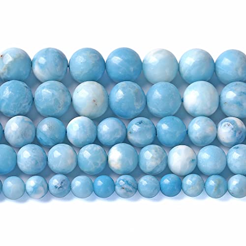 6 mm, 60 Stück natürliche blaue Larimar-Edelstein-Kristallperlen für Schmuckherstellung, DIY-Armbänder 6 mm, 60 Stück natürliche blaue Larimar-Edelstein-Kristallperlen für Schmuckherstellung, DIY-Armbänder von jiejinyu