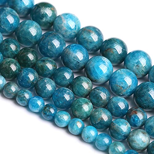 6 mm, 60 Stück, Naturstein-Perlen aus blauem Apatit, Klasse A, lose Perlen für Schmuckherstellung, DIY-Armbänder 6 mm, 60 Stück, Naturstein-Perlen aus blauem Apatit, Klasse A, lose Perlen für Schmuckherstellung, DIY-Armbänder von jiejinyu
