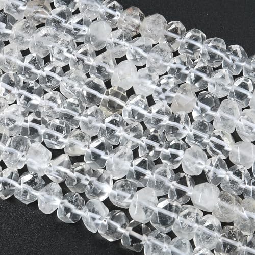 6 x 11 mm Quarz-Kristall-Naturperlen, 38,1 cm, unregelmäßig, Spezialschliff-Steinperlen für Schmuckherstellung, DIY, Handwerk, Armband 6 x 11 mm Quarz-Kristall-Naturperlen, 38,1 cm, unregelmäßig, Spezialschliff-Steinperlen für Schmuckherstellung, DIY, Handwerk, Armband von jiejinyu