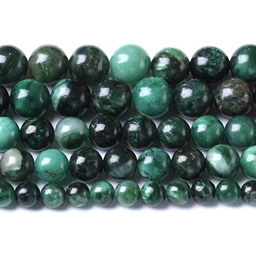 8 mm, 45 Stück natürliche grüne Smaragd-Mica-Kristall-Edelsteinperlen für Schmuckherstellung, DIY-Armbänder 8 mm, 45 Stück natürliche grüne Smaragd-Mica-Kristall-Edelsteinperlen für Schmuckherstellung, DIY-Armbänder von jiejinyu