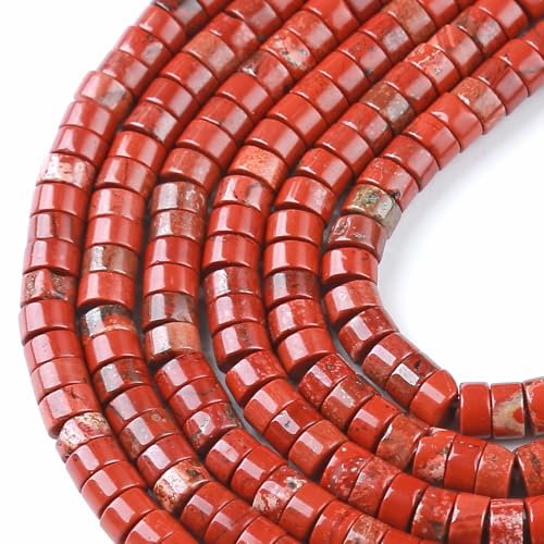 Abakus-Scheibe, chinesischer roter Jaspis, Zylinder, Rondelle, Abakusscheibe, Abstandhalter, lose Perlen für Schmuckherstellung, 2 x 4 mm, 155 Stück Abakus-Scheibe, chinesischer roter Jaspis, Zylinder, Rondelle, Abakusscheibe, Abstandhalter, lose Perlen für Schmuckherstellung, 2 x 4 mm, 155 Stück von jiejinyu