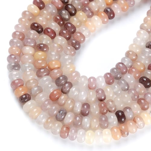 Abstandshalter für Schmuckherstellung, Armband, DIY-Zubehör, 5 x 8 mm, 72 Stück, violetter Jaspis von jiejinyu