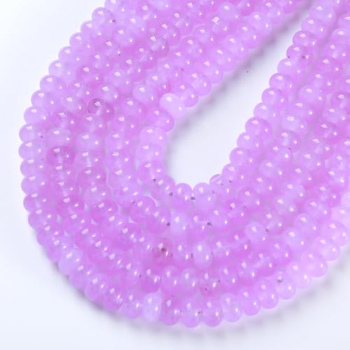Abstandshalter für Schmuckherstellung, Armband, DIY-Zubehör, Lavendel-Amethyst, 5 x 8 mm, 72 Stück von jiejinyu