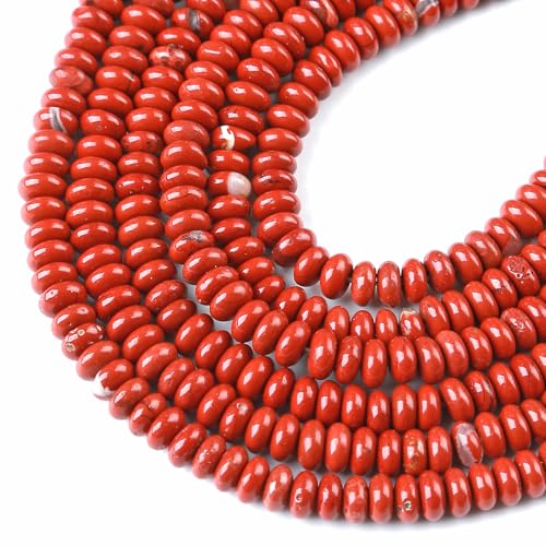 Abstandshalter für chinesische Rote Jaspis, 2 x 4 mm, 155 Stück, für Schmuckherstellung von jiejinyu