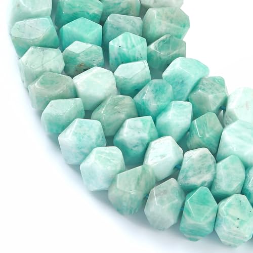 Amazonit-Edelsteinperlen, 19 cm, unregelmäßig, Spezialschliff, Natursteinperlen für Schmuckherstellung, Armband, Zubehör, 6 x 11 mm Amazonit-Edelsteinperlen, 19 cm, unregelmäßig, Spezialschliff, Natursteinperlen für Schmuckherstellung, Armband, Zubehör, 6 x 11 mm von jiejinyu