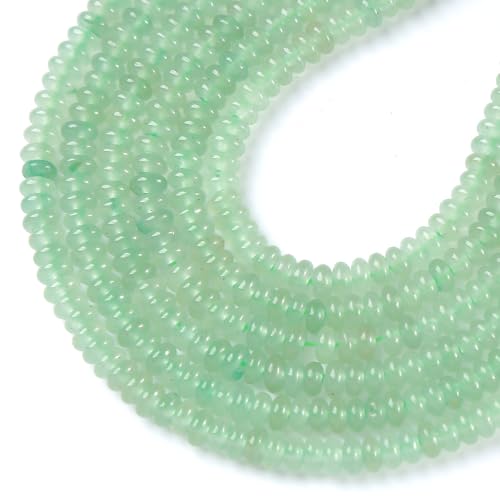 Aventurin-Röhrchen, Abstandhalter, lose Perlen für Schmuckherstellung, Armband, DIY-Zubehör, 2 x 4 mm, Grün, 155 Stück Aventurin-Röhrchen, Abstandhalter, lose Perlen für Schmuckherstellung, Armband, DIY-Zubehör, 2 x 4 mm, Grün, 155 Stück von jiejinyu