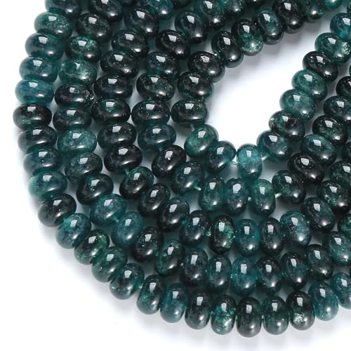 Chalcedon-Röhre, Rondelle, Abakus-Scheibe, Abstandhalter, lose Perlen für Schmuckherstellung, Armband, DIY-Zubehör, 5 x 8 mm, 72 Stück von jiejinyu