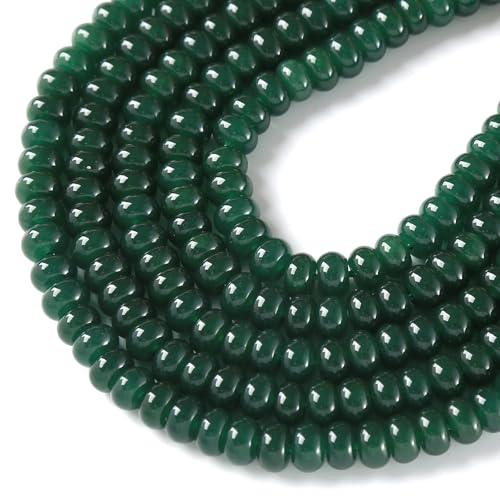 Distanzhalter für Chalcedon, Rondelle, Abakus, lose Perlen für Schmuckherstellung, Armband, DIY-Zubehör, 5 x 8 mm, 72 Stück Distanzhalter für Chalcedon, Rondelle, Abakus, lose Perlen für Schmuckherstellung, Armband, DIY-Zubehör, 5 x 8 mm, 72 Stück von jiejinyu