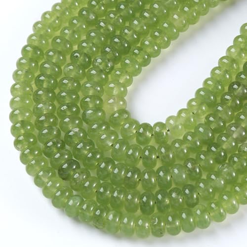 Prehnit-Jade-Röhre, Rondelle, Abakus-Scheibe, Abstandhalter, lose Perlen für Schmuckherstellung, Armband, DIY-Zubehör, 5 x 8 mm, 72 Stück Prehnit-Jade-Röhre, Rondelle, Abakus-Scheibe, Abstandhalter, lose Perlen für Schmuckherstellung, Armband, DIY-Zubehör, 5 x 8 mm, 72 Stück von jiejinyu