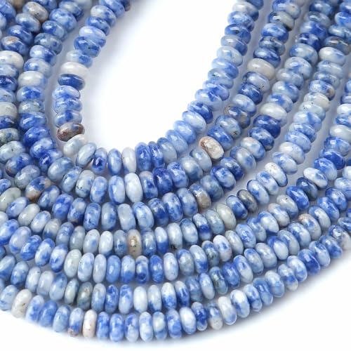 Sodalith-Röhrchen, Abakus-Scheiben, Abstandshalter für Schmuckherstellung, 2 x 4 mm, 155 Stück Sodalith-Röhrchen, Abakus-Scheiben, Abstandshalter für Schmuckherstellung, 2 x 4 mm, 155 Stück von jiejinyu