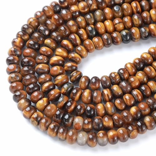 Tigeraugen-Abstandshalter für Schmuckherstellung, 5 x 8 mm, 72 Stück Tigeraugen-Abstandshalter für Schmuckherstellung, 5 x 8 mm, 72 Stück von jiejinyu
