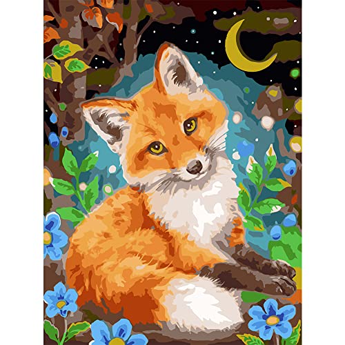 jieyisier Fuchs Malen Nach Zahlen,Fox Malen Nach Zahlen Erwachsene, für anfänger, Zuhause Wanddekoration 16x20 Zoll jieyisier Fuchs Malen Nach Zahlen,Fox Malen Nach Zahlen Erwachsene, für anfänger, Zuhause Wanddekoration 16x20 Zoll von jieyisier