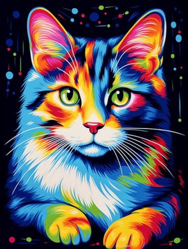 jieyisier Diamond Painting Erwachsene,Katze Diamond Painting Set für Erwachsene,Diamant Painting Bilder Home Wall Decor 12x16 Zoll jieyisier Diamond Painting Erwachsene,Katze Diamond Painting Set für Erwachsene,Diamant Painting Bilder Home Wall Decor 12x16 Zoll von jieyisier