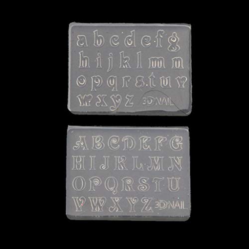 2 Stück kleine Zahlen, Buchstaben, Formen-Set, Anhänger, UV-Harz, Silikonform, Schmuckherstellung, Werkzeug, Nagelkunst, Epoxidharz-Formen 2 Stück kleine Zahlen, Buchstaben, Formen-Set, Anhänger, UV-Harz, Silikonform, Schmuckherstellung, Werkzeug, Nagelkunst, Epoxidharz-Formen von jiingekk