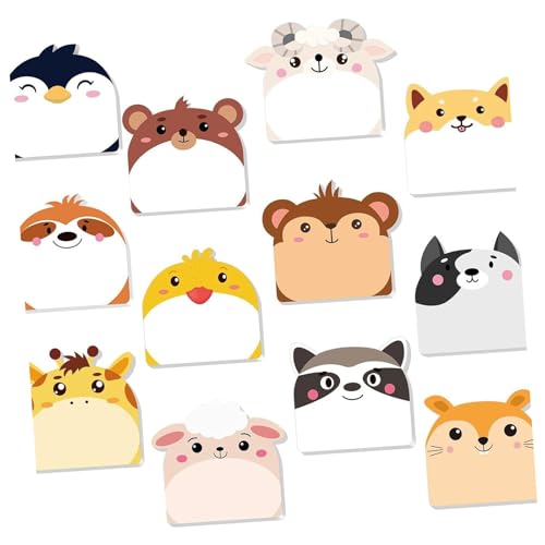 360 Blatt Cartoon-Notizblock, selbstklebendes Notizpapier, kleine Notizblöcke, Taschen-Memopad zum Schreiben, buntes Notiz-Set von jiingekk