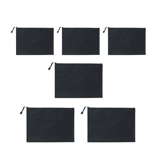 Dokumentenmappe mit Reißverschluss, wasserabweisend, Oxford-Stoff, Dokumentenmappe, Geldtasche, Organizer, Aufbewahrungstaschen, Banktasche mit Reißverschlüssen, 6 Stück von jiingekk