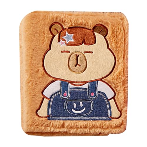 Kleines Fotoalbum aus Plüsch, Cartoon-Design, Butterbär, Capybaras, Fotokarten-Hülle für 7,6 cm Bilderbuch Kleines Fotoalbum aus Plüsch, Cartoon-Design, Butterbär, Capybaras, Fotokarten-Hülle für 7,6 cm Bilderbuch von jiingekk