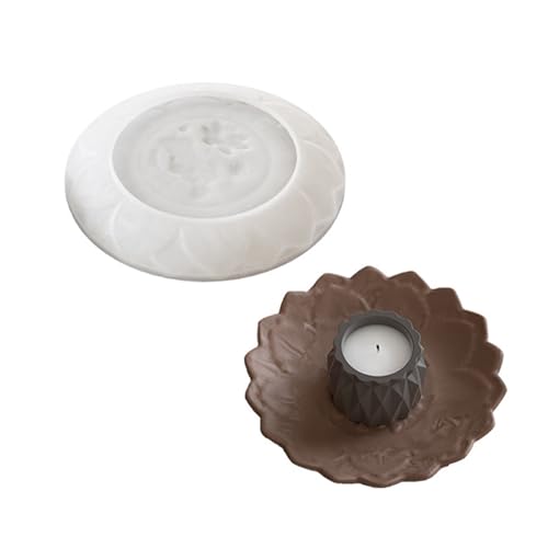 Silikon-Untersetzer-Form, große Schale, Epoxidharz, Aromatherapie, Gips-Tablett, stilvolle Heimbüro-Dekoration von jiingekk