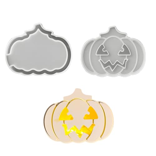 Silikonform für Halloween-Kürbis-Schnitzerei, sicher, ungiftig, für Lampe und saisonale Heimdekoration, Halloween, Heimdekoration, Silikonform von jiingekk