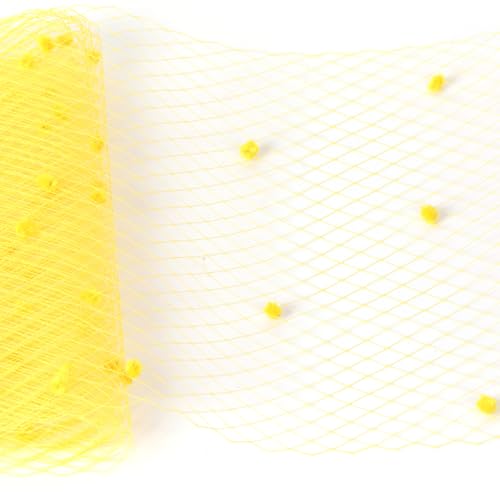 Weiche Netzbesätze aus Stoff für Fascinator, Hutdekoration, 101,6 cm, dekoratives Handwerk für Kopfbedeckung von jiingekk