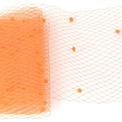 Weiche Netzbesätze aus Stoff für Fascinator, Hutdekoration, 101,6 cm, dekoratives Handwerk für Kopfbedeckung von jiingekk