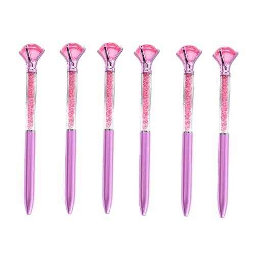 jiingekk 6 große Kristall-Kugelschreiber für Damen, Stift für Büro, Strumpffüller, Dekoration jiingekk 6 große Kristall-Kugelschreiber für Damen, Stift für Büro, Strumpffüller, Dekoration von jiingekk
