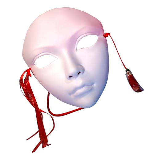 jiingekk Handbemalte Halloween-Party, Vollgesichtsmaskerade für Damen, Cosplay, Halloween, Kostümzubehör jiingekk Handbemalte Halloween-Party, Vollgesichtsmaskerade für Damen, Cosplay, Halloween, Kostümzubehör von jiingekk