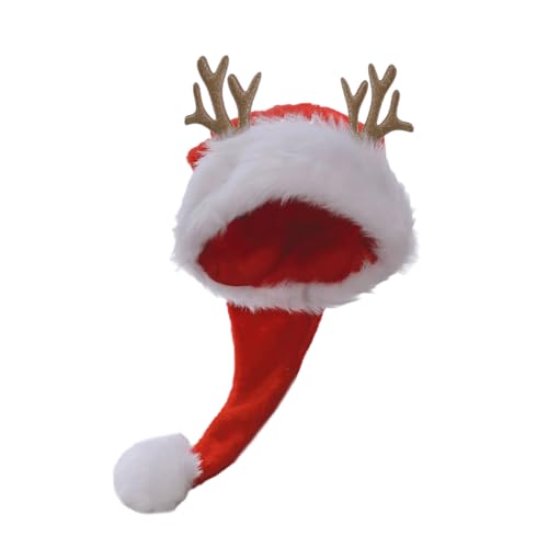 jiingekk Horn Weihnachten Party Nikolausmütze für Kinder Erwachsene spitze Kappen Familientreffen Warme Nikolausmütze Festival Requisiten Kopfbedeckung jiingekk Horn Weihnachten Party Nikolausmütze für Kinder Erwachsene spitze Kappen Familientreffen Warme Nikolausmütze Festival Requisiten Kopfbedeckung von jiingekk