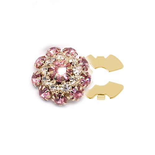 jiingekk Knopfabdeckungen, abnehmbare Hemdknöpfe, Clips, Strasssteine, Blumenknöpfe, dekorativer Knopf von jiingekk