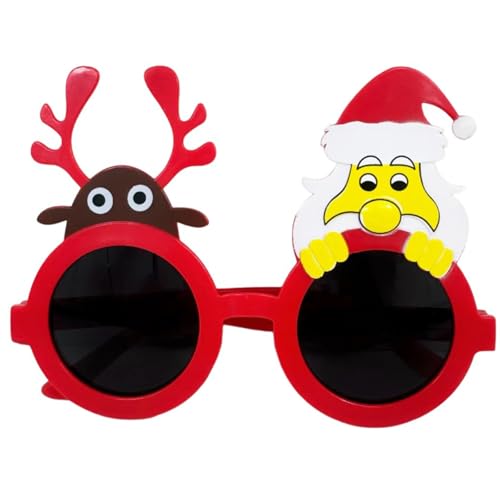 jiingekk Kreativer Cartoon-Weihnachtsmann-Bart-Brillenrahmen für Weihnachtsfeiern und Themen-Events, Cartoon-Brillen, Foto-Requisiten jiingekk Kreativer Cartoon-Weihnachtsmann-Bart-Brillenrahmen für Weihnachtsfeiern und Themen-Events, Cartoon-Brillen, Foto-Requisiten von jiingekk