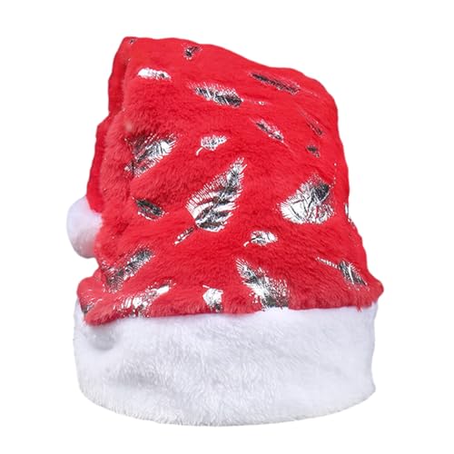 jiingekk Pailletten-Weihnachtsmannmütze, Geweih, dicker Plüsch für Urlaub, Komfort-Innenfutter, Weihnachten, Neujahr, Symbol-Kappen mit weißer Krempe jiingekk Pailletten-Weihnachtsmannmütze, Geweih, dicker Plüsch für Urlaub, Komfort-Innenfutter, Weihnachten, Neujahr, Symbol-Kappen mit weißer Krempe von jiingekk