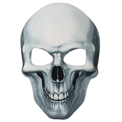 jiingekk Skelett-Gesichtsmaske, Vollgesicht, Halloween-Party, Maskerade, Zubehör für Männer und Frauen, Cosplay jiingekk Skelett-Gesichtsmaske, Vollgesicht, Halloween-Party, Maskerade, Zubehör für Männer und Frauen, Cosplay von jiingekk