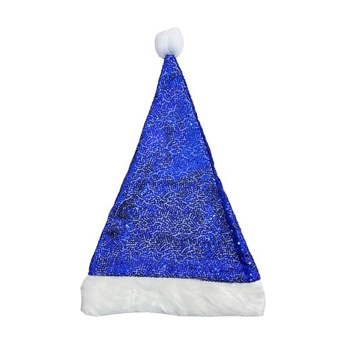 jiingekk Weihnachtsmütze mit Pailletten, Weihnachtsmannmütze, Weihnachtsmannmütze, Kopfbedeckung, Weihnachtsmütze mit Pailletten jiingekk Weihnachtsmütze mit Pailletten, Weihnachtsmannmütze, Weihnachtsmannmütze, Kopfbedeckung, Weihnachtsmütze mit Pailletten von jiingekk