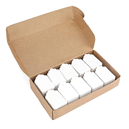 jijAcraft Preisschilder Preis Etiketten Geschenk Anhänger für Kleidung Schmuck Kunsthandwerk, 32mm*50mm, 1000 Stück, Weiß jijAcraft Preisschilder Preis Etiketten Geschenk Anhänger für Kleidung Schmuck Kunsthandwerk, 32mm*50mm, 1000 Stück, Weiß von jijAcraft