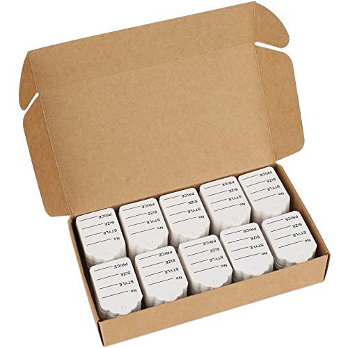 jijAcraft Preisschilder Etiketten Preisetiketten für Kleidung Schuhe Hut, 32mm*50mm, 1000 Stück, Weiß von jijAcraft