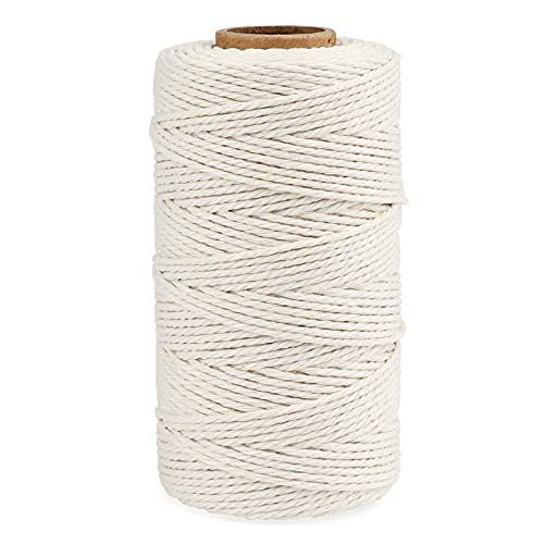 jijAcraft 100M Bäcker Bindfäden, Beige Baumwollschnur 2mm, Baumwoll-Garn zum Küche, Bastelschnur, ideal für Binden von Fleisch, Wurst Machen, Heimarbeiten Basteln, DIY Dekorieren jijAcraft 100M Bäcker Bindfäden, Beige Baumwollschnur 2mm, Baumwoll-Garn zum Küche, Bastelschnur, ideal für Binden von Fleisch, Wurst Machen, Heimarbeiten Basteln, DIY Dekorieren von jijAcraft