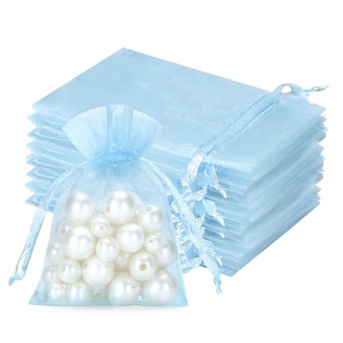 jijAcraft Babyblau Klein Organzasäckchen 7x9cm: Geschenksäckchen mit Zugban Transparent Schmucksäckchen 50 Stück Organza Beutel Hochzeit zum Befüllen Geschenk Bonbon jijAcraft Babyblau Klein Organzasäckchen 7x9cm: Geschenksäckchen mit Zugban Transparent Schmucksäckchen 50 Stück Organza Beutel Hochzeit zum Befüllen Geschenk Bonbon von jijAcraft