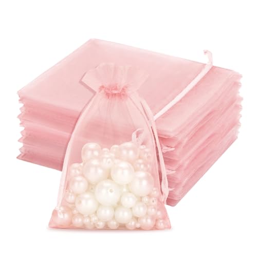 jijAcraft Babyrosa Organzasäckchen 10x15cm: Geschenksäckchen mit Zugban Transparent Schmucksäckchen 50 Stück Organza Beutel Hochzeit zum Befüllen Geschenk Bonbon jijAcraft Babyrosa Organzasäckchen 10x15cm: Geschenksäckchen mit Zugban Transparent Schmucksäckchen 50 Stück Organza Beutel Hochzeit zum Befüllen Geschenk Bonbon von jijAcraft