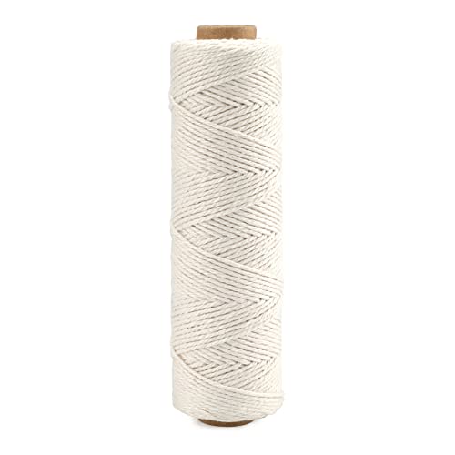 jijAcraft Bäcker Bindfäden Beige Baumwollschnur Makramee Garn 1 mm x 100 Meter, Perfekt für DIY Handwerk, Fleisch Binden, Würstchen Machen jijAcraft Bäcker Bindfäden Beige Baumwollschnur Makramee Garn 1 mm x 100 Meter, Perfekt für DIY Handwerk, Fleisch Binden, Würstchen Machen von jijAcraft