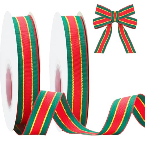jijAcraft Geschenkband Weihnachten 20mm, Rot und Grün Satinband Weihnachten, 44m Weihnachten Schleifenband, Weihnachten Dekoband Heißprägung Stoffband für Weihnachten, Geschenkverpackung und Deko jijAcraft Geschenkband Weihnachten 20mm, Rot und Grün Satinband Weihnachten, 44m Weihnachten Schleifenband, Weihnachten Dekoband Heißprägung Stoffband für Weihnachten, Geschenkverpackung und Deko von jijAcraft