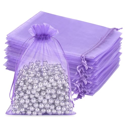 jijAcraft Lila Groß Organzasäckchen 13x18cm: Geschenksäckchen mit Zugban Transparent Schmucksäckchen 50 Stück Organza Beutel Hochzeit zum Befüllen Geschenk Bonbon jijAcraft Lila Groß Organzasäckchen 13x18cm: Geschenksäckchen mit Zugban Transparent Schmucksäckchen 50 Stück Organza Beutel Hochzeit zum Befüllen Geschenk Bonbon von jijAcraft