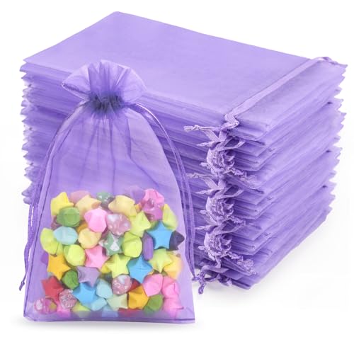 jijAcraft Lila Organzasäckchen 10x15cm: Geschenksäckchen mit Zugban Transparent Schmucksäckchen 100 Stück Organza Beutel Hochzeit zum Befüllen Geschenk Bonbon jijAcraft Lila Organzasäckchen 10x15cm: Geschenksäckchen mit Zugban Transparent Schmucksäckchen 100 Stück Organza Beutel Hochzeit zum Befüllen Geschenk Bonbon von jijAcraft