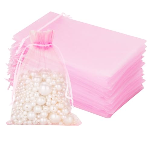 jijAcraft Organzasäckchen Groß Hochzeit Rosa Organza Beutel 13 * 18CM, 50 Stück mit Kordelzug, Bonbons Geschenk Schmuckbeutel, Geschenktüten für Hochzeiten jijAcraft Organzasäckchen Groß Hochzeit Rosa Organza Beutel 13 * 18CM, 50 Stück mit Kordelzug, Bonbons Geschenk Schmuckbeutel, Geschenktüten für Hochzeiten von jijAcraft
