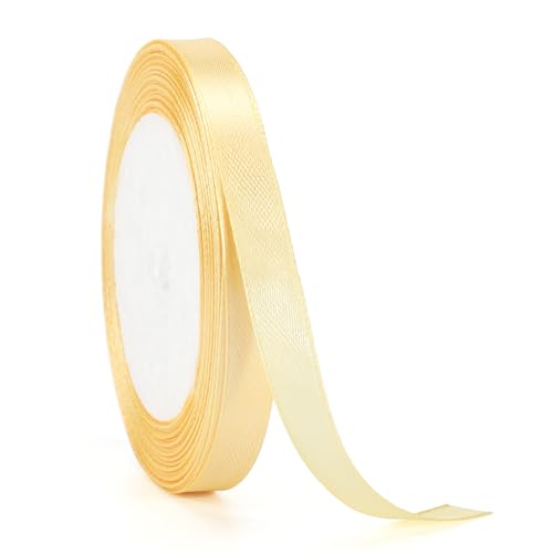 jijAcraft Satinband Champagner Gold 10mm Schleifenband Dekoration Hochzeit Weihnachten, 22m Dekoband Champagner Gold, Geschenkband Stoffband für Weihnachten, Taufe, Hochzeit, Geschenkverpackung jijAcraft Satinband Champagner Gold 10mm Schleifenband Dekoration Hochzeit Weihnachten, 22m Dekoband Champagner Gold, Geschenkband Stoffband für Weihnachten, Taufe, Hochzeit, Geschenkverpackung von jijAcraft