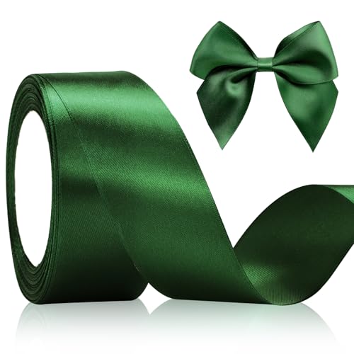 jijAcraft Satinband Grün 40mm Schleifenband Dekoration Hochzeit Weihnachten, 22m Stoffband Grün, Geschenkband Grün Dekoband für Weihnachten, Taufe, Hochzeit, Geschenkverpackung jijAcraft Satinband Grün 40mm Schleifenband Dekoration Hochzeit Weihnachten, 22m Stoffband Grün, Geschenkband Grün Dekoband für Weihnachten, Taufe, Hochzeit, Geschenkverpackung von jijAcraft
