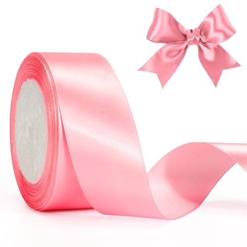 jijAcraft Satinband Rosa 40mm Schleifenband Dekoration Hochzeit Weihnachten, 22m Geschenkband Rosa Dekoband für Weihnachten, Taufe, Hochzeit, Geschenkverpackung jijAcraft Satinband Rosa 40mm Schleifenband Dekoration Hochzeit Weihnachten, 22m Geschenkband Rosa Dekoband für Weihnachten, Taufe, Hochzeit, Geschenkverpackung von jijAcraft